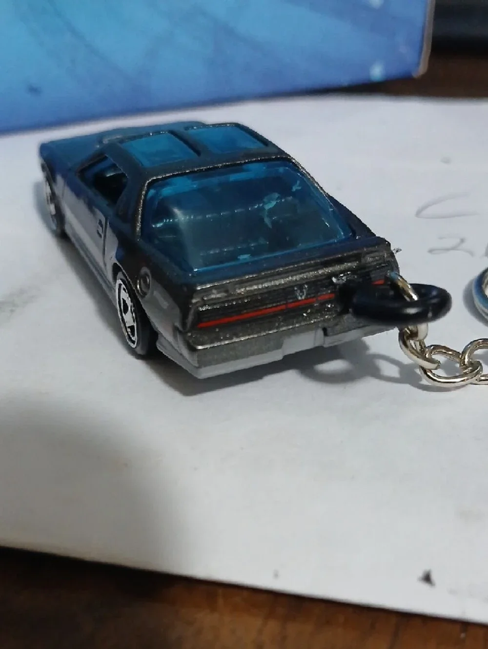 Keychain Made From Hot Wheels Silver Series 1984 Pontiac Firebird Die-Cast